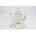 Handmade India Ganesha Ganesh God Idol Figurine 70% Silver Figure Statue H10